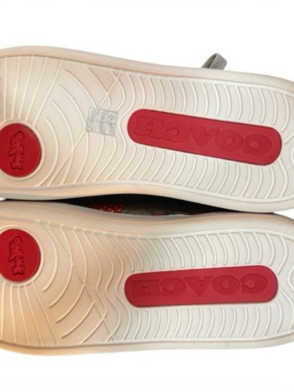 Coach Low Top Sneaker Signature Canvas Wild Strawberry Size 10B - Picture 4 of 6